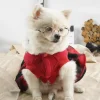 Pet Supplies Puppy Kitten Christmas Plaid Skirt Winter