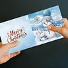 6pcs Diamond Painting Xmas Snowman Greeting Cards Congratulations Cards & Gifts