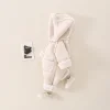 Thick Warm Infant Baby Boy Girl Jumpsuit Hooded Rompers