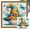Dragonfly Gnome-11CT Stamped Cross Stitch 40*40cm/15.75*15.75in tapestrymarket