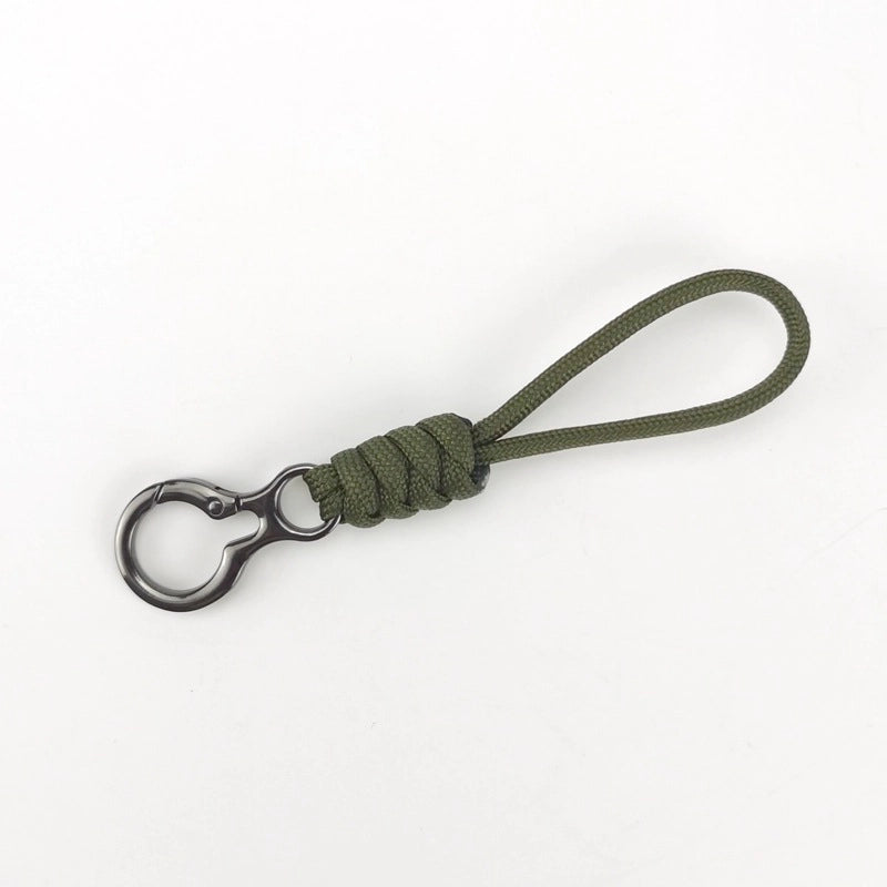 Key Chain 8-character Buckle Hand-woven Umbrella Rope Wrist Lanyard Racket Buckle Anti-loss Rope Car Household Tools Anti-loss