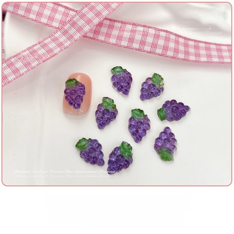 Nail Accessories Pineapple Grape Green Apple Lemon Peach Watermelon Cherry Strawberry Fruit Wear Nail Sticker