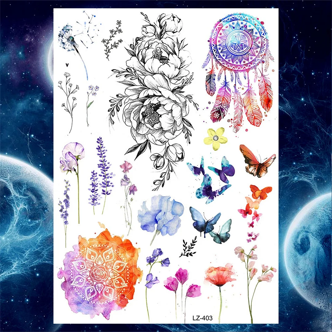 3D Realistic Fake Lion Temporary Tattoos For Men Women Adult Monster Tattoo Sticker Black Wolf Tiger Animals Large Tatoos Paste