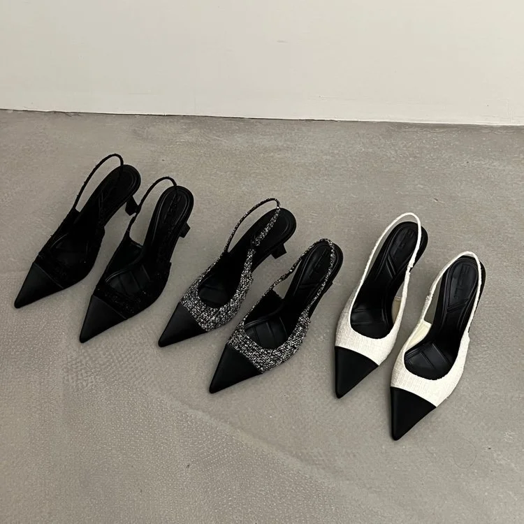 Yyvonne Fragrant French Sharp High-Heeled Women 2025 Summer New Color Wear Temperament Fashion Bag Head Sandals