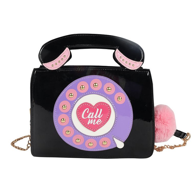 Personality Laser Telephone Crossbody Bag