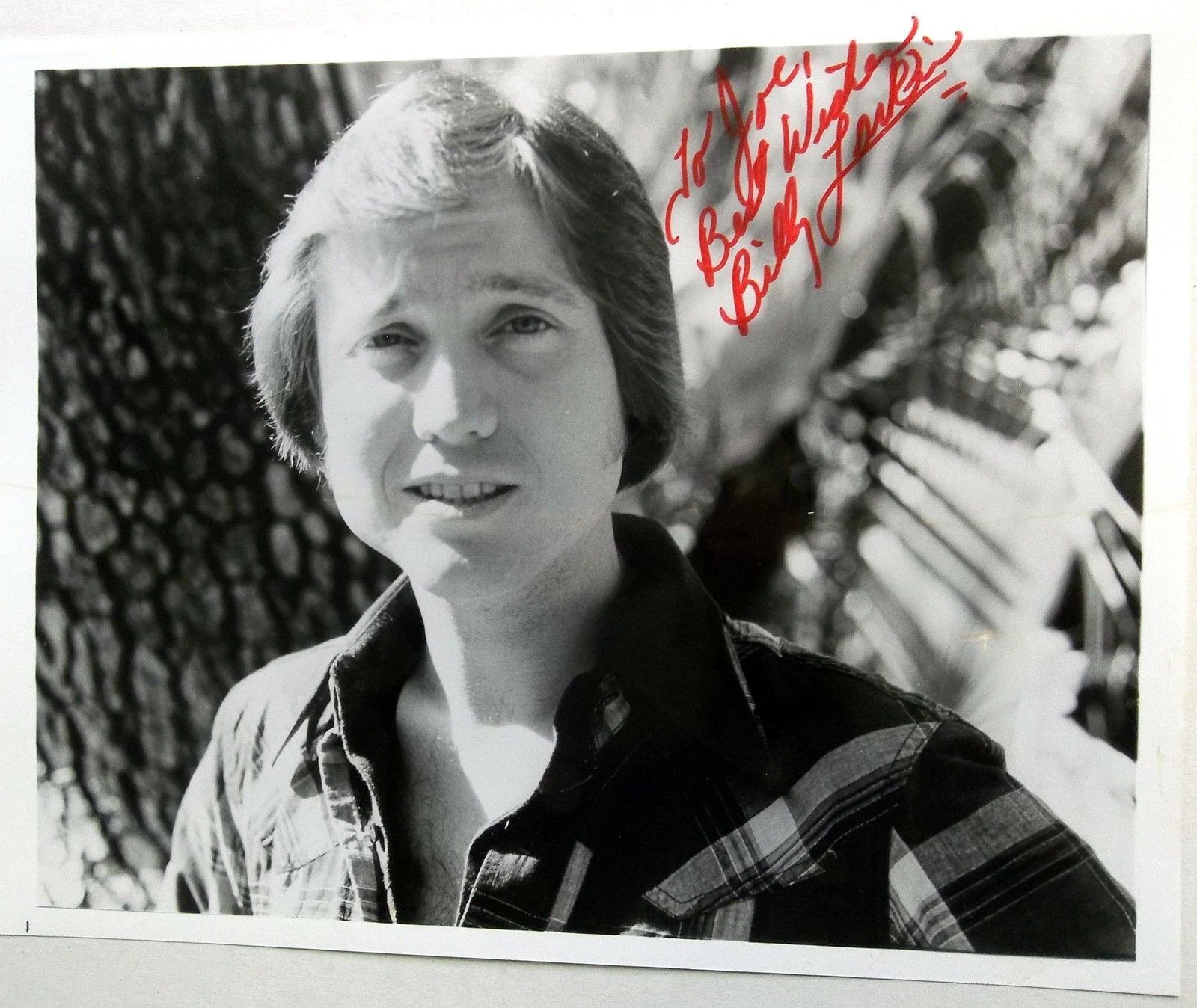 BILLY LARKIN Autographed 8 x 10 promo Photo Poster painting 70's COUNTRY SINGER Devil in JONES