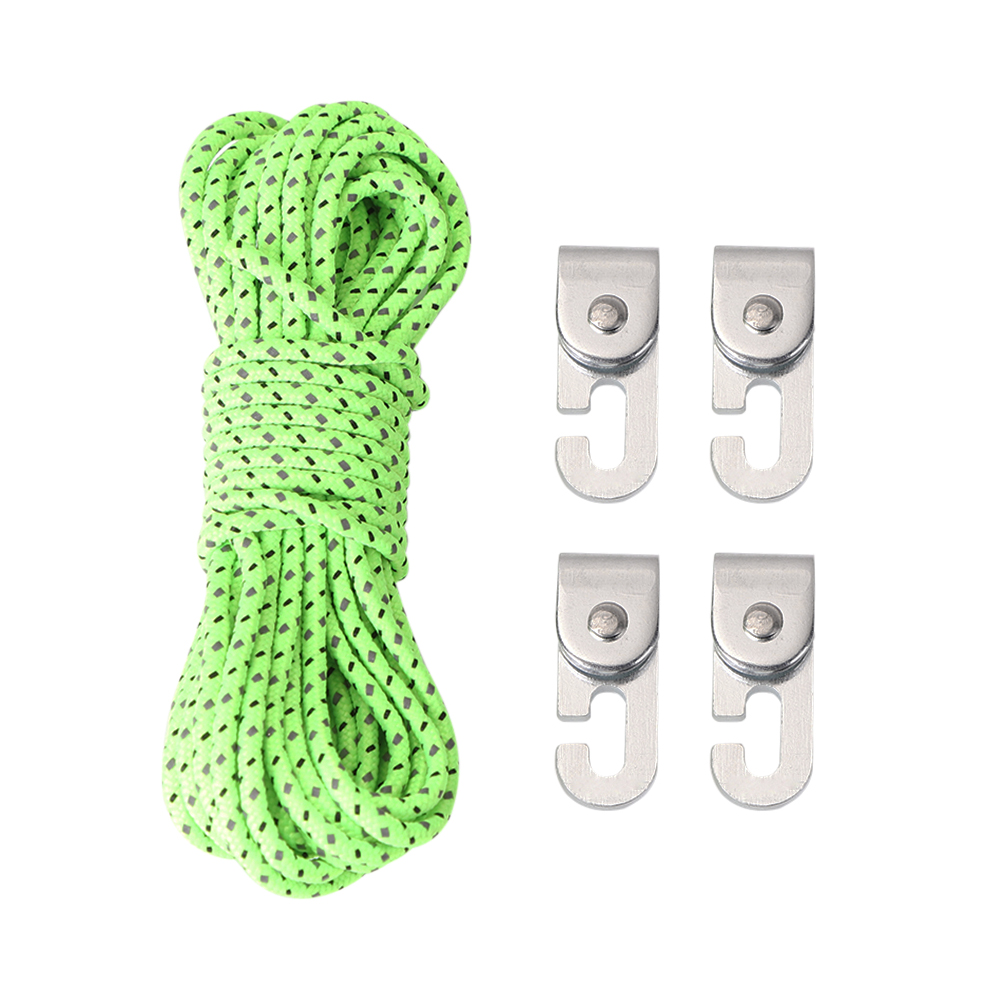 

5m Reflective Tent Cord Camping Canopy Fastener Wind Rope Set with Buckle, 501 Original