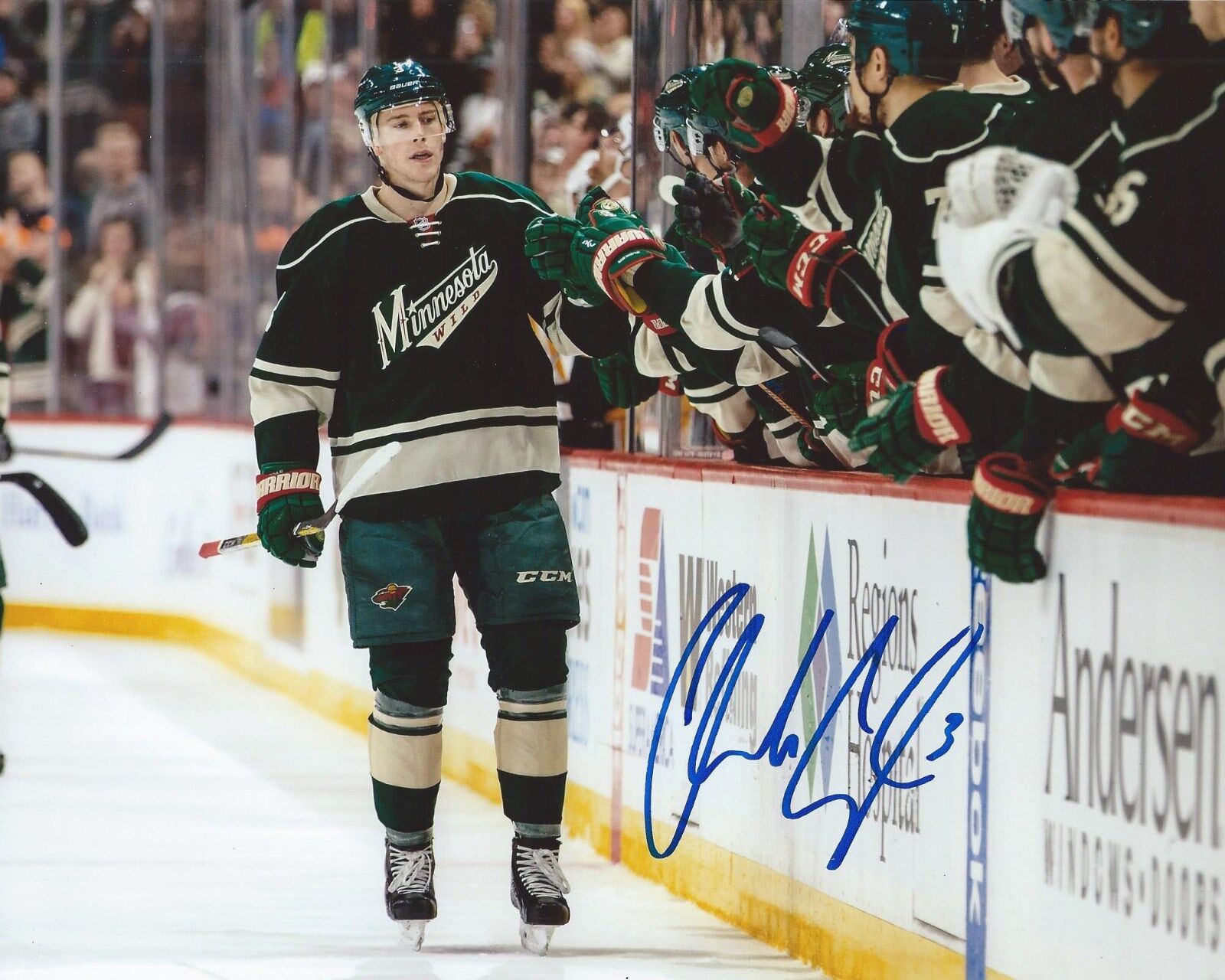 Charlie Coyle Signed 8x10 Photo Poster painting Minnesota Wild Autographed COA C