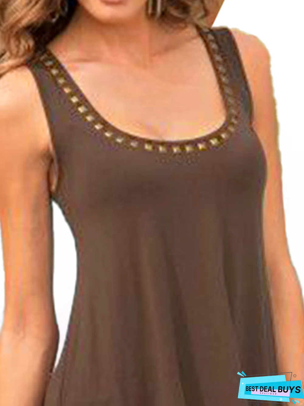 Jersey Sleeveless Boho Tanks & Camis