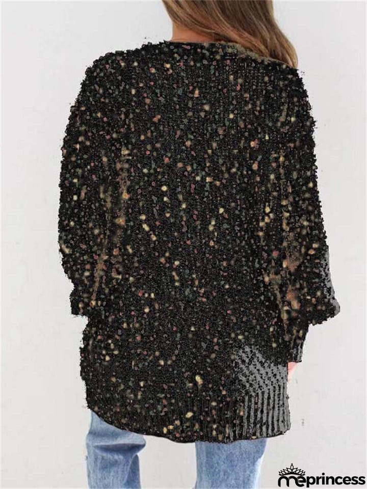 Colorful Dots Decorated Long Sleeve Cardigans