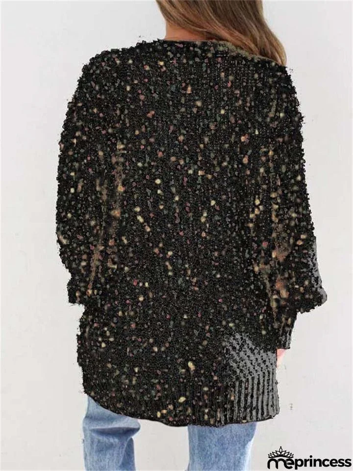 Colorful Dots Decorated Long Sleeve Cardigans