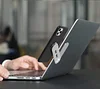 Notebook Screen Side Phone Holder, Laptop Stand Mount Aluminum Shrink Stand Flexible Expandable Tablet, Foldable, Fits Most Laptops and Smartphones