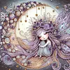 Elfe fille-partiel sp&eacute;cial diamant peinture-30 * 30cm