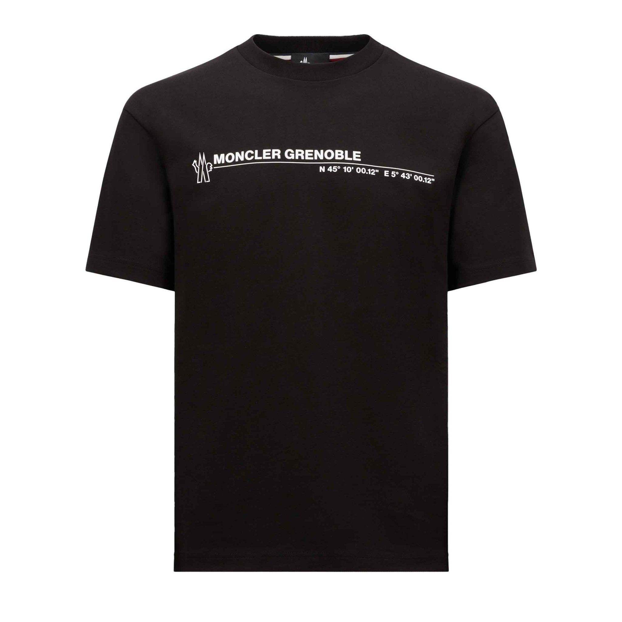 Moncler Grenoble Logo Cotton T-Shirt in Black