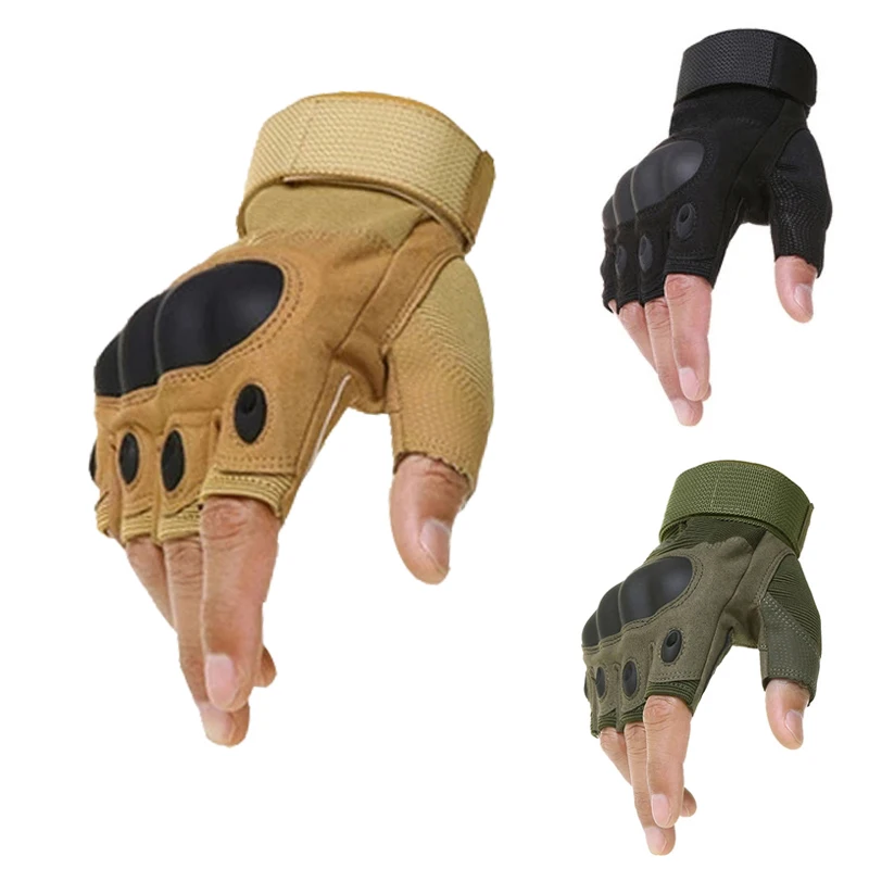 Likron Watches Likron Half Finger Tactical Gloves for Men - Outdoor Military Shooting