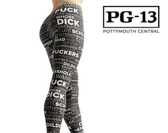 Pornhint Rude Swear Word Leggings