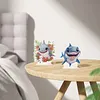 2pcs DIY Cute Smiling Sharks Diamond Painting Ornaments