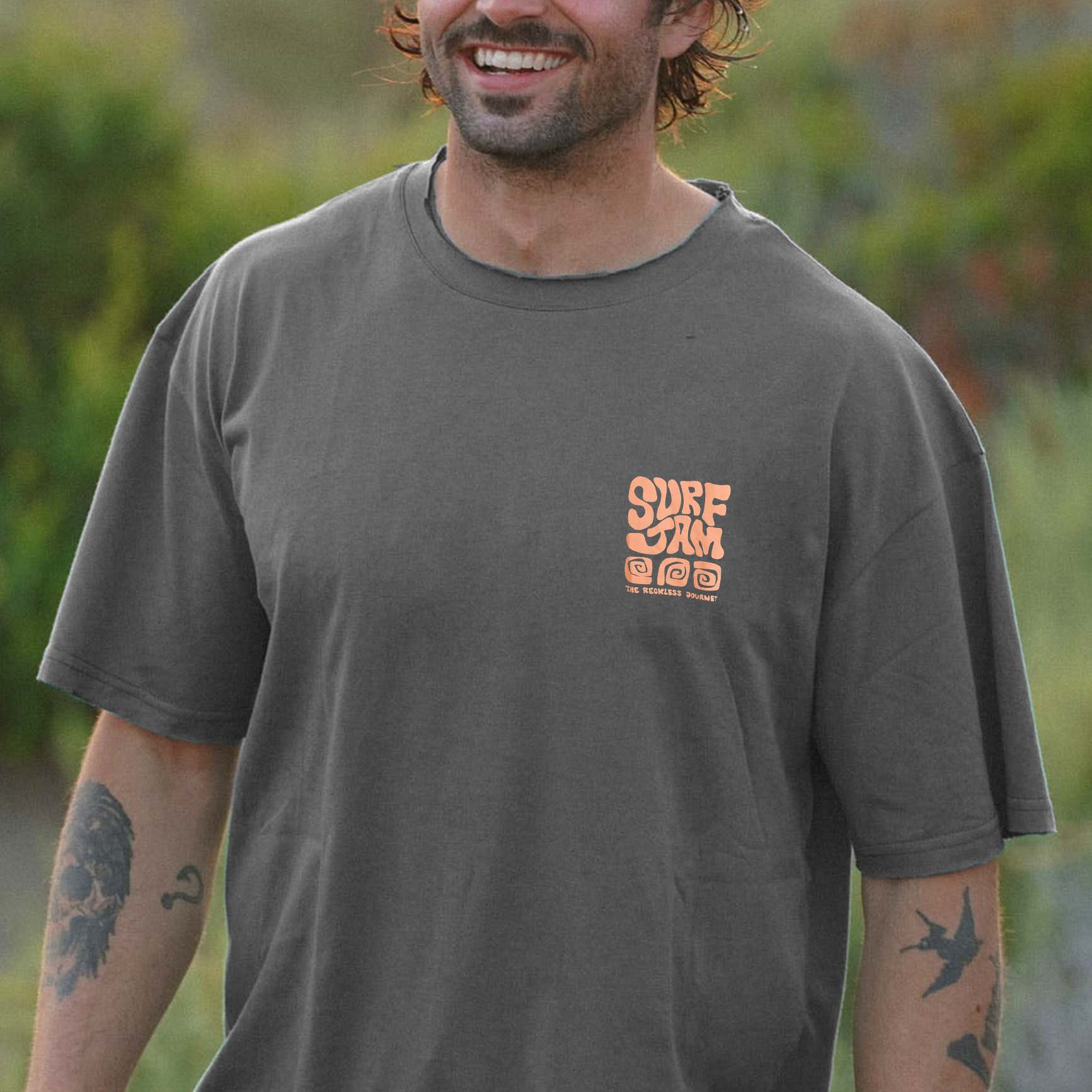  Surf-Inspired Graphic T-Shirt for Men - Perfect for Summer Adventures