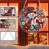 Anniversary Snowman DIY Diamond Painting Pendant Double Sided 25cm
