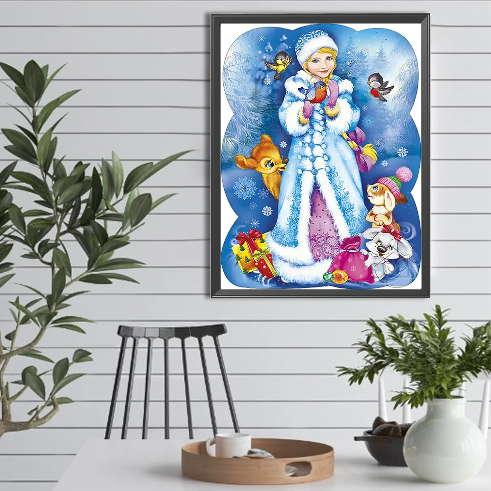 Diamond Painting - Full Round Drill - Snow Maiden(Canvas|30*40cm)
