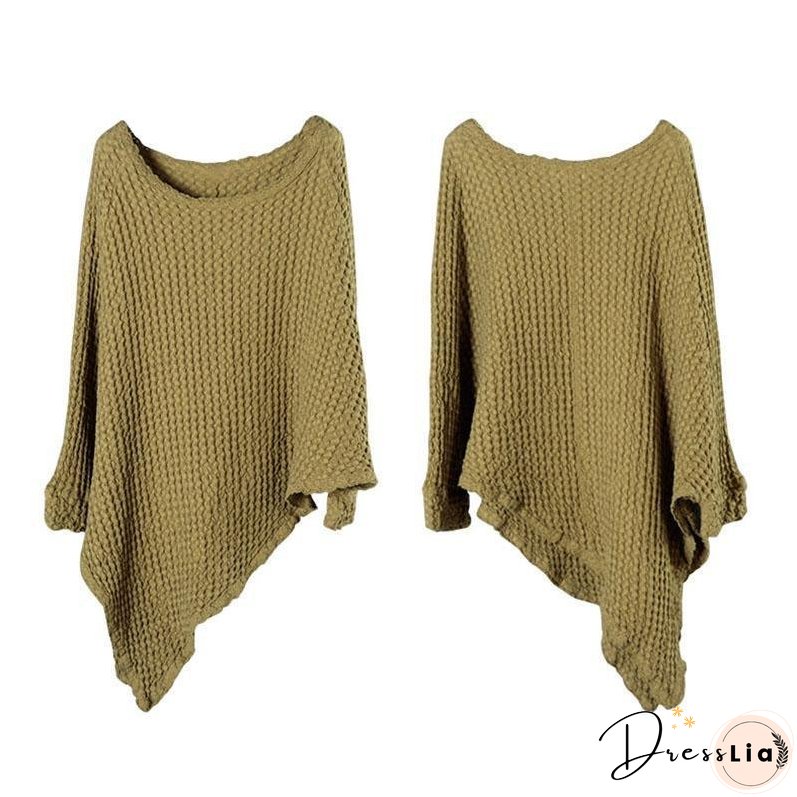 Women Spring Casual Irregular Sweater