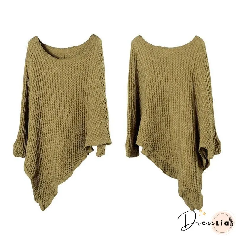 Women Spring Casual Irregular Sweater