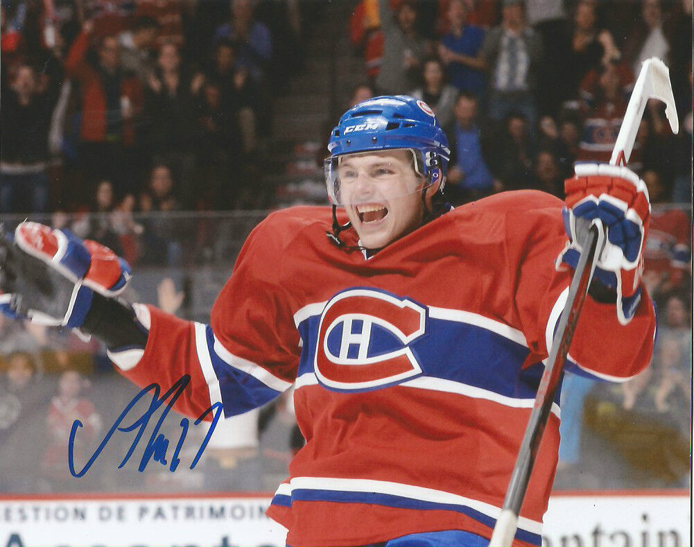 Montreal Canadiens Alex Galchenyuk Signed Autographed 8x10 NHL Photo Poster painting COA B