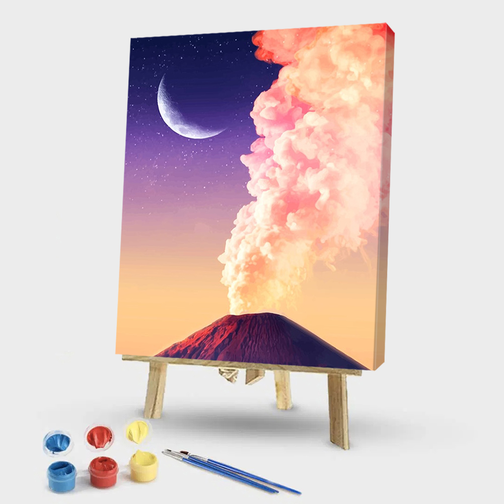 

40*50CM - Paint By Numbers - Stars and Volcanoes, 501 Original