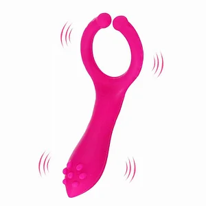 Silicone G Spot Stimulate Vibrators Dildo Nipple Clip Masturbator