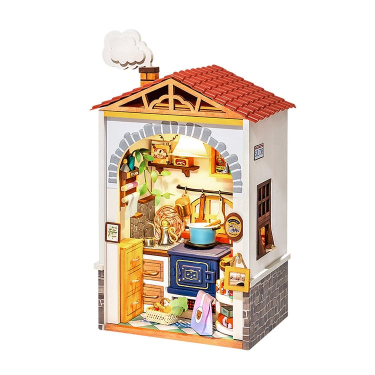  Robotime Online Rolife Flavor Kitchen DIY Miniature House DS011