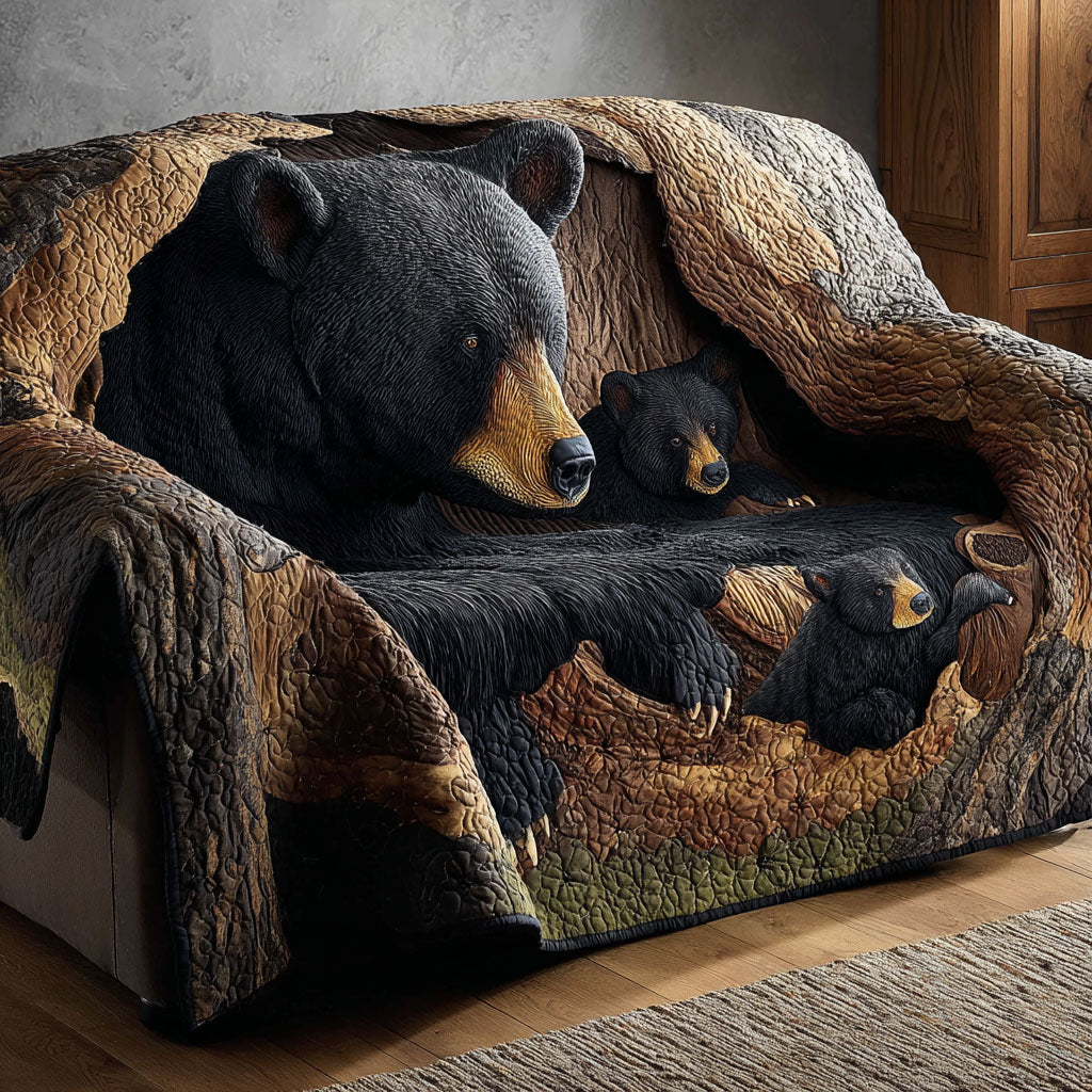 Bear Whisper Quilted Sofa Cover NCU0DK11646 everthome