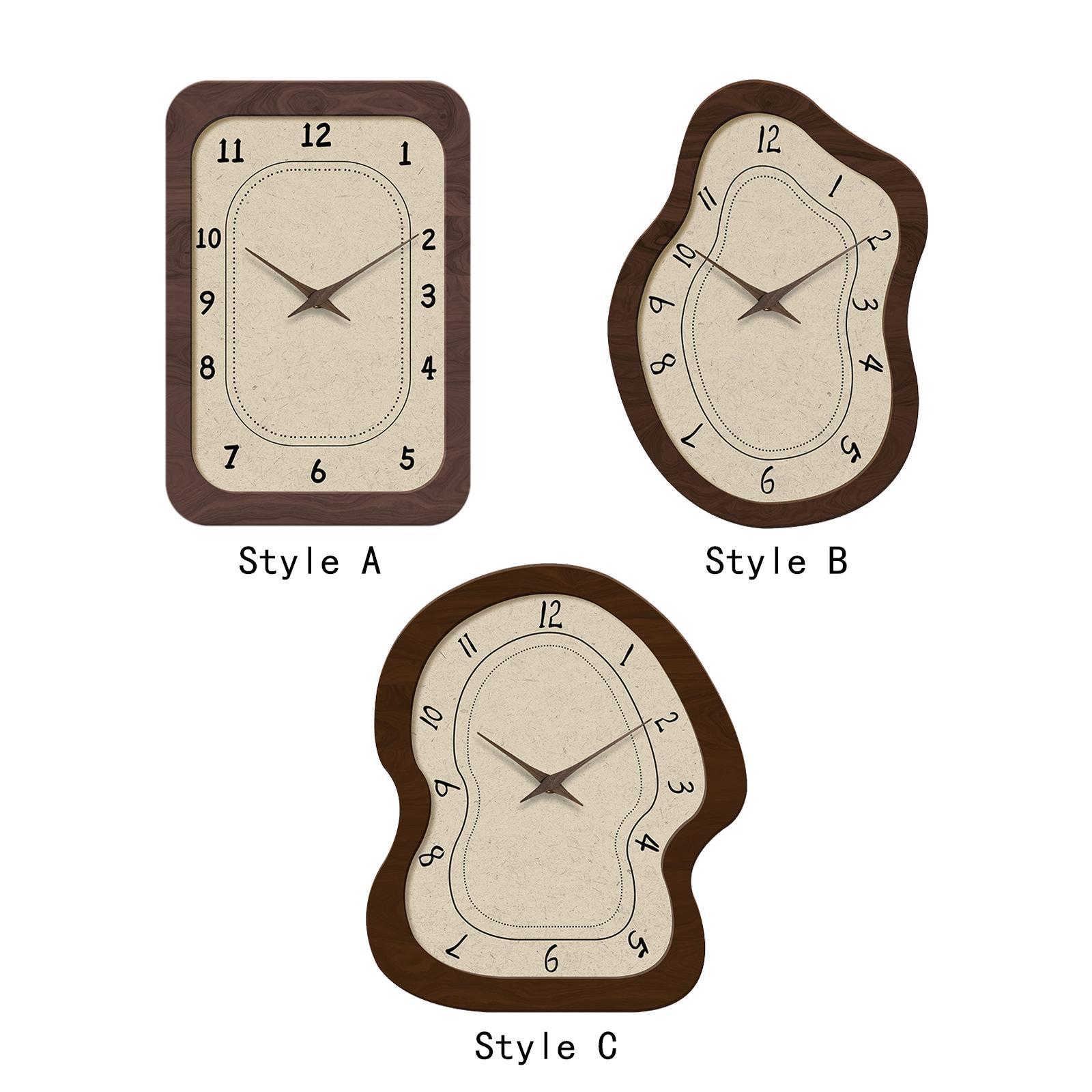 Wall Clock Wall Decor Practical Ideal Gift Silent Elegant Decorative Clock for Bedroom Kitchen Living Room Home Office