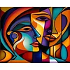 Three Abstract Figure Paintings-Paint by Numbers Acrylic Painting 40*50CM