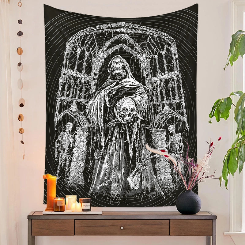 Halloween Retro Ghost Polyester Decorations Hanging Ornaments Party Supplies2