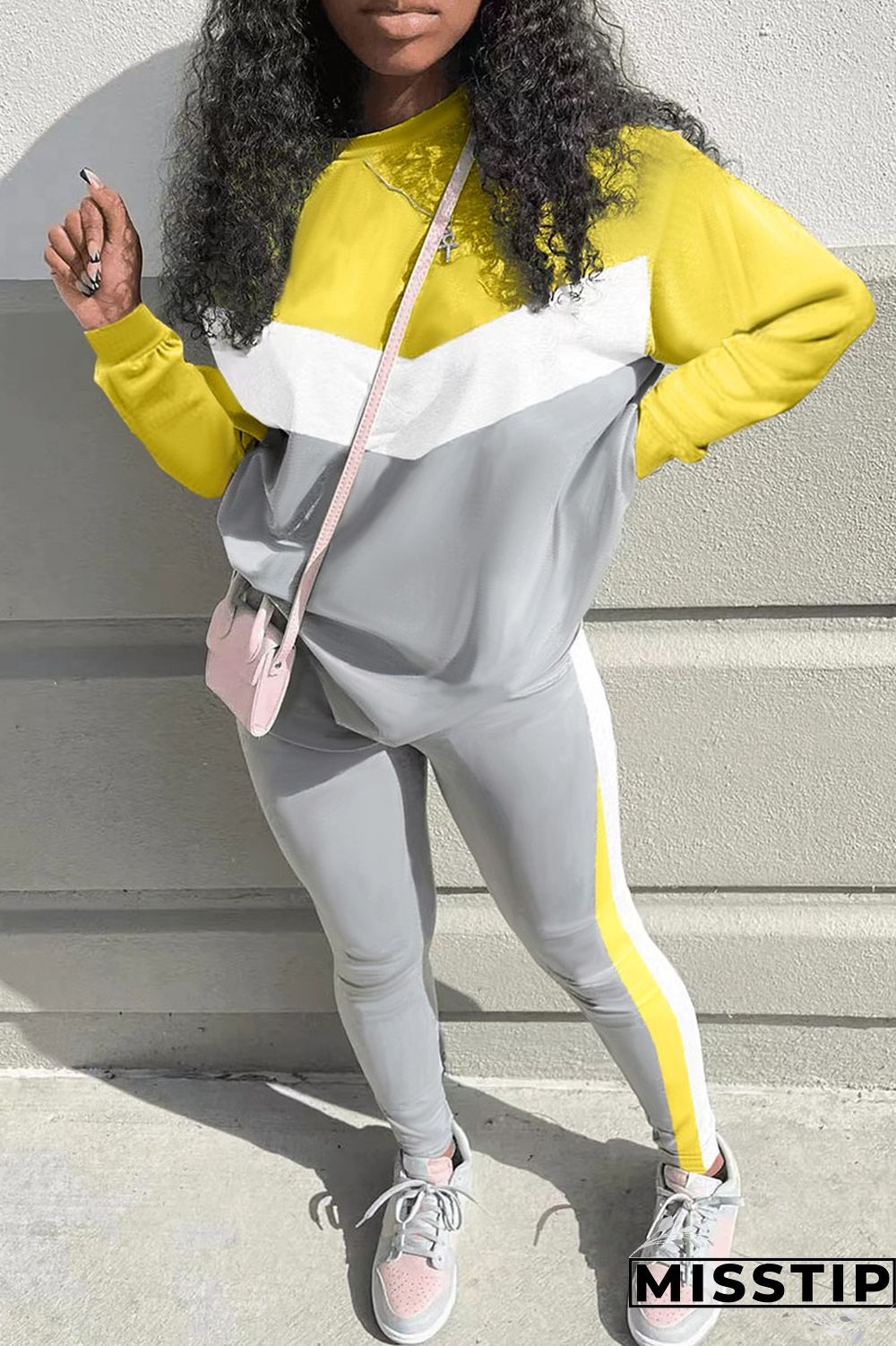 Black Red Casual Solid Patchwork O Neck Long Sleeve Two Pieces