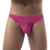 Men's Mid-Rise Sexy Ice Silk Mesh Briefs