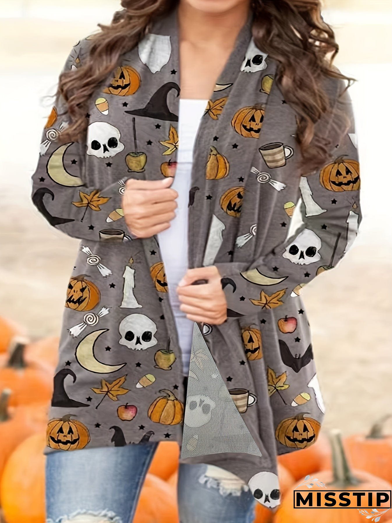 Plus Size Soft Plaid Button Down Jacket