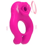 Mouth Sucking Vibrating Cock Ring for Couples | 2026 New Silent Waterproof