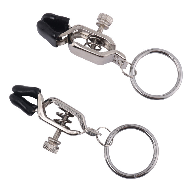 Subscriber Exclusive &mdash; Bdsm Metal Breast Nipple Clamps Clips By Rose Toy