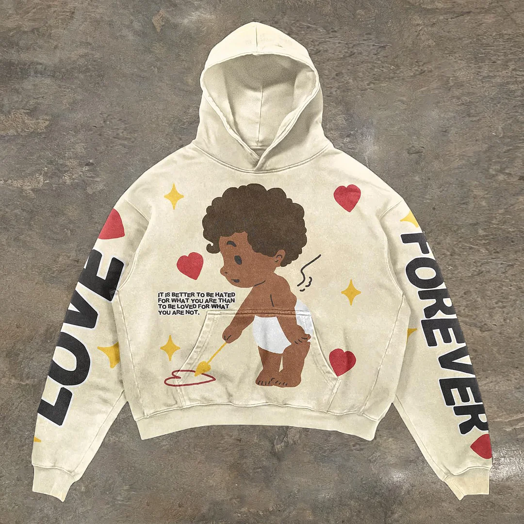 Stylish Retro Angel Hoodie