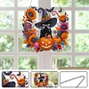 >SALE<Acrylic Special Shape Black Cat Pumpkin DIY Diamond Garland Pendant Kit