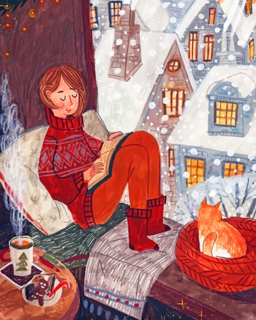 

Woman Chilling Down – Illustration Paint By Numbers - 40*50CM, 501 Original