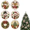 6pcs/set DIY Diamond Special Shape Pearl Art Hanging Wooden Christmas Tree Ornament Kit