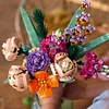 Romantic Rose Flower Bouquet Building Blocks Kit for Girl Women Birthday Gifts