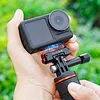 Magnetic Quick Release Mount for DJI Osmo 360/Action 5 Pro/Action 4/3 Aluminum Alloy Extension Base Bracket with 1/4in Threaded Hole for Tripods Selfie Sticks Vlogging
