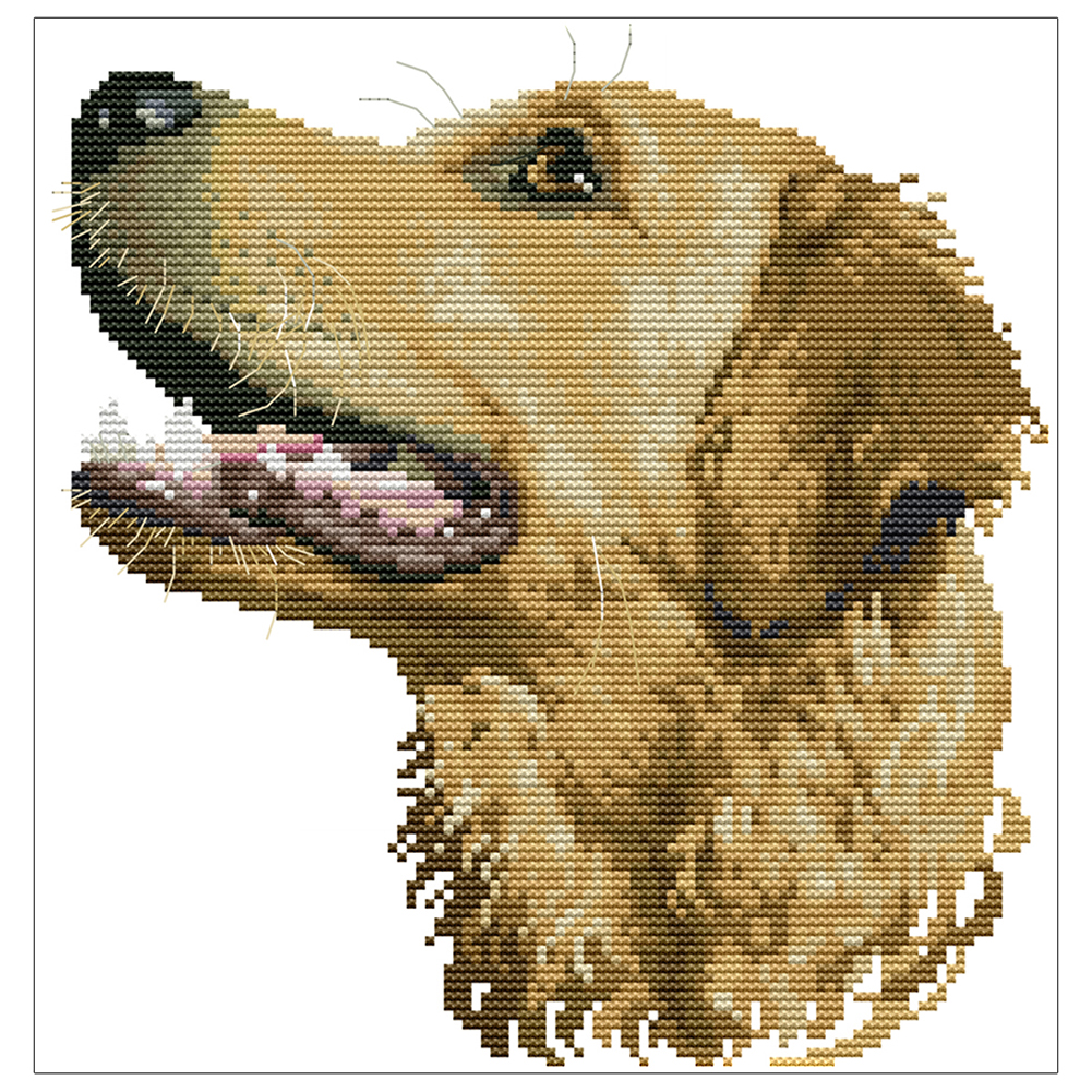 

Pet Dog - 14CT Stamped Cross Stitch - 28*27CM, 501 Original