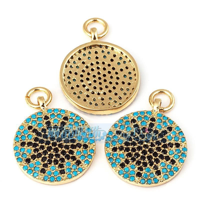 1 Piece Copper Geometric Heart Shape Snowflake Pendant Jewelry Accessories