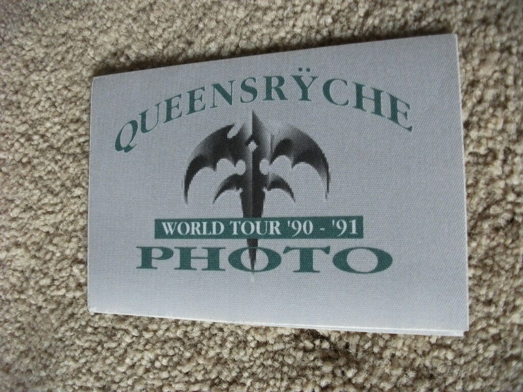 Queensryche 90-91 World Tour Backstage Concert Pass Peel & Stick Photo Poster painting