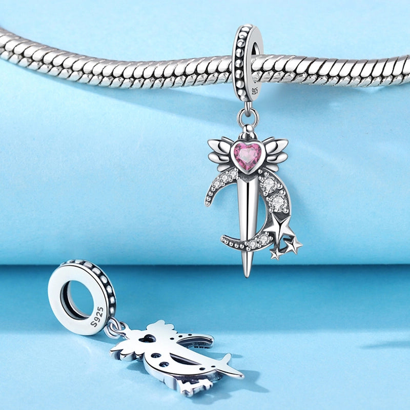 1 Piece 21 * 24mm 925 Sterling Silver Zircon Pumpkin Crown Mushroom Pendant Beads Jewelry Accessories