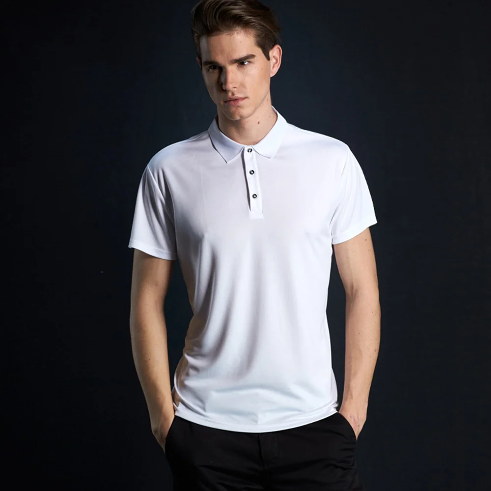 Smiledeer Summer new men's lapel sports quick-drying short-sleeved polo shirt